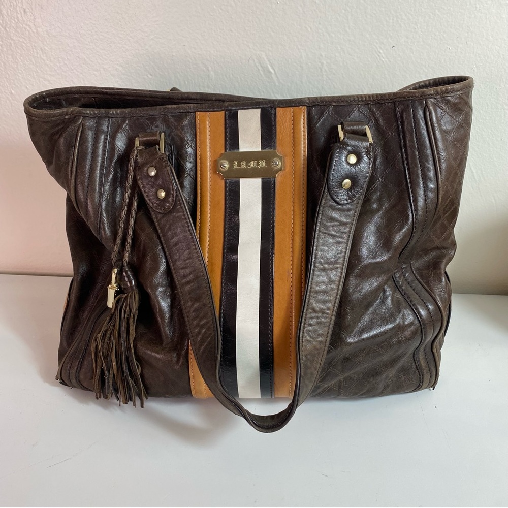 Lamb Fadeout Leather Stripe Purse - Picture 4 of 15